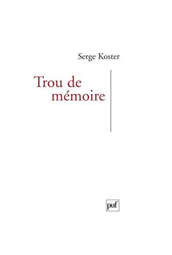 Trou de mémoire