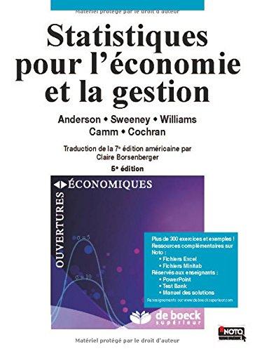 Statistiques pour l'économie et la gestion