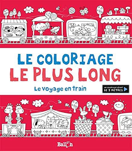 Le voyage en train : un coloriage géant de 3 mètres