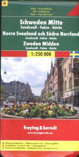 Freytag Berndt Autokarten, Blatt 4, Schweden Mitte - Sundsvall - Falun - Gävle - Maßstab 1:250 000: Sundsvall - Falun - Galve