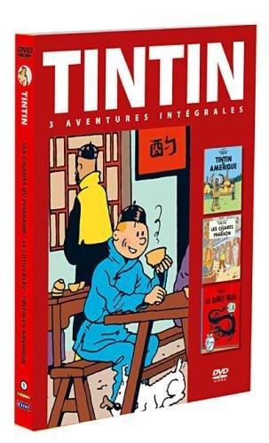 Coffret tintin, vol. 1: les cigares du pharaon ; le lotus bleu ; tintin en amérique [FR Import]