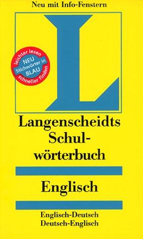 Langenscheidts Schulwörterbuch, Englisch