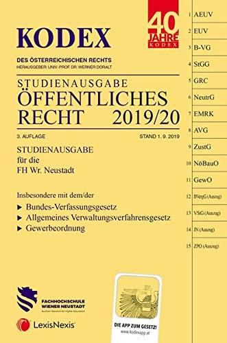 KODEX Öffentliches Recht 2019/20: Studienausgabe der FH Wr. Neustadt