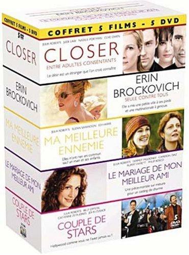 Coffret Julia Roberts : closer , erin brockovich , ma meilleure ennemie , le mariage de mon meilleur ami , couples de stars [FR IMPORT]