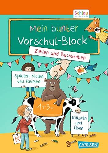 Schlau für die Schule: Mein bunter Vorschul-Block: für Vorschulkinder und Erstklässler im Alter von 5 bis 7 Jahren