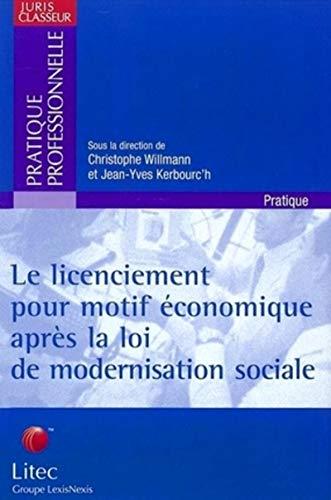 Le licenciement pour motif économique après la loi de la modernisation sociale 2002