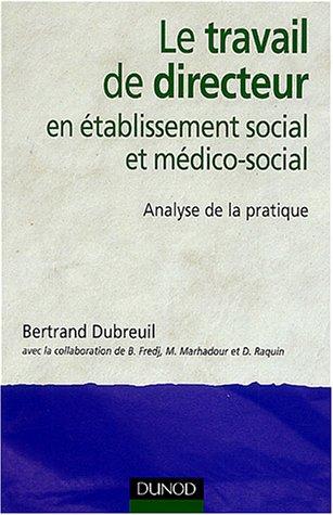 Le travail de directeur en établissement social et médico-social : analyse de la pratique