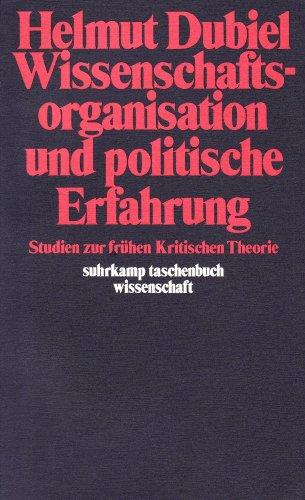 Wissenschaftsorganisation und politische Erfahrung