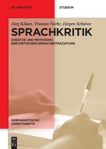 Sprachkritik (Germanistische Arbeitshefte)