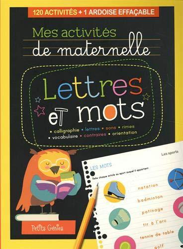 Mes activités de maternelle Lettres et mots