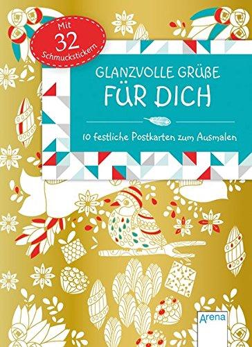 Glanzvolle Grüße für dich: 10 festliche Postkarten zum Ausmalen