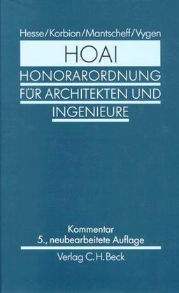 Honorarordnung für Architekten und Ingenieure (HOAI), Kommentar