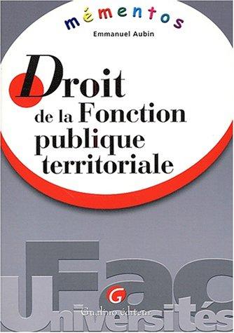 Droit de la fonction publique territoriale