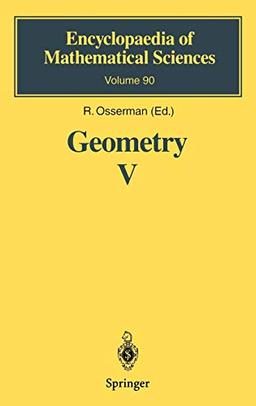 Geometry V: Minimal Surfaces (Encyclopaedia of Mathematical Sciences, 90, Band 90)