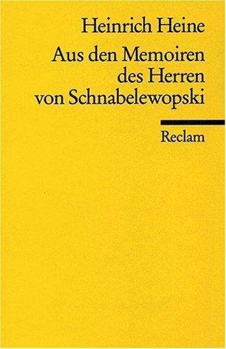 Aus den Memoiren des Herren von Schnabelewopski