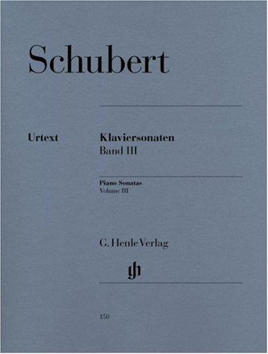 Klaviersonaten, Band III (Frühe und unvollendete Sonaten)