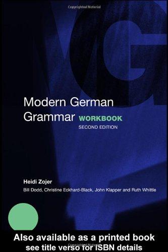 Modern German Grammar, Workbook (Routledge Grammars)