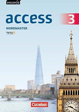 English G Access - Allgemeine Ausgabe: Band 3: 7. Schuljahr - Wordmaster mit Lösungen: TING-fähiges Vokabelübungsheft