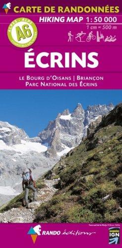 Alpes carte A6 Ecrins - Bourg-d`Oisans - Briançon   1 : 50 000: carte de randonnées