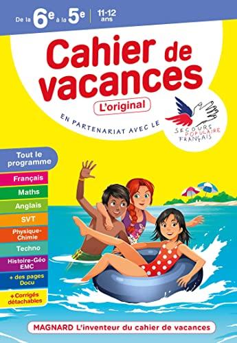 Cahier de vacances de la 6e à la 5e, 11-12 ans : tout le programme