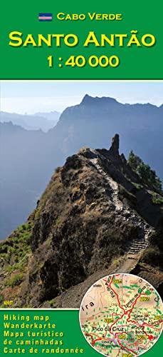 Cabo Verde: Santo Antão (Antao) 1:40000: Wanderkarte