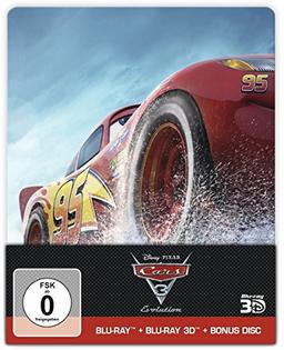 Cars 3: Evolution Steelbook (3D BD+2D BD+Bonusdisc) [3 DVDs] [3D Blu-ray]