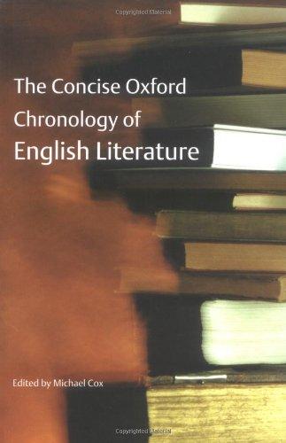 The Concise Oxford Chronology of English Literature