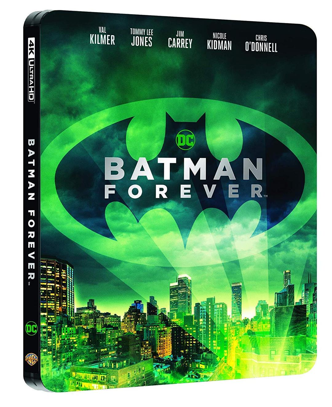 KILMER,LEE JONES,CARREY,KIDMAN,O'DONNELL,GOUGH,HINGLE,BARRYMORE D. - BATMAN FOREVER (STEELBOOK) (4K+BR) (2 BLU-RAY)