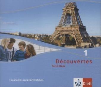 Découvertes / Dreifach-Audio-CD für Schüler und Lehrer: Série bleue (ab Klasse 7)