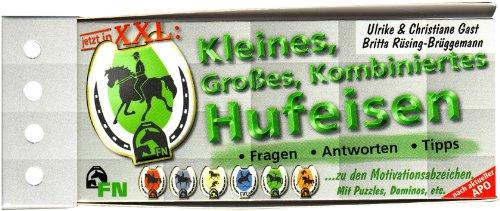 Kleines, Großes, kombiniertes Hufeisen. Fragen. Antworten. Tipps: Karten mit Fragen und Antworten in (Falt)kasten mit Stecker. Zu den Motivationsabzeichen. Mit Puzzles, Dominos etc