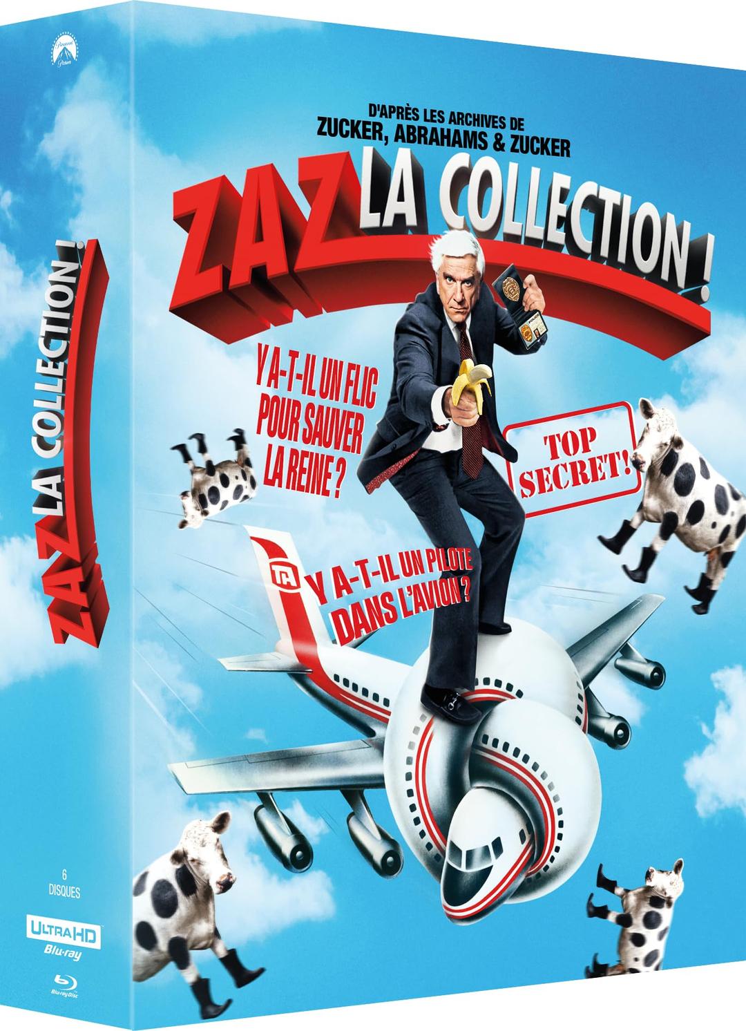 Zaz - the collection ! : y a-t-il un pilote dans l'avion ? + top secret ! + y a-t-il un flic pour sauver la reine ? 4k ultra hd [Blu-ray] [FR Import]