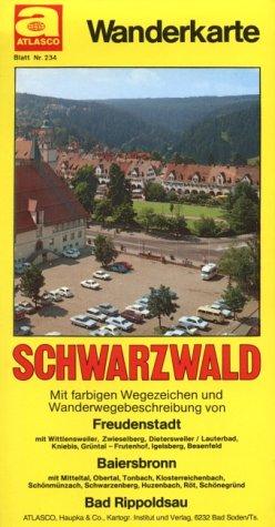 Freudenstadt, Baiersbronn 1 : 30 000. Atlasco Wanderkarte Schwarzwald. Blatt 234. Mit Radwegen.