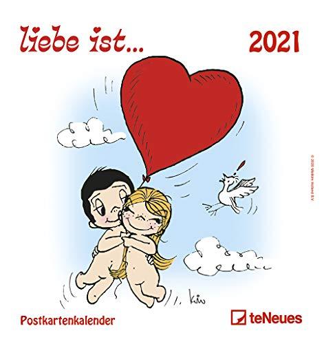 liebe ist... 2021 - Postkarten-Kalender - Kalender-mit-Postkarten - zum-raustrennen - 16x17