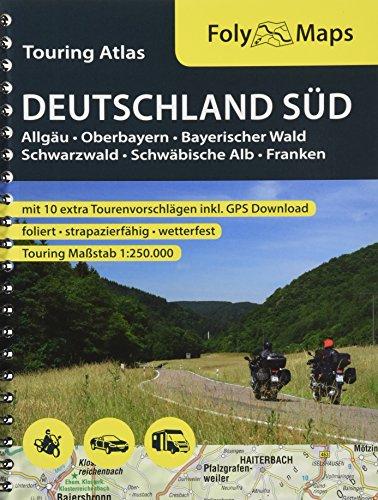 FolyMaps Touringatlas Deutschland Süd 1:250.000