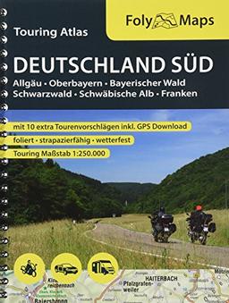 FolyMaps Touringatlas Deutschland Süd 1:250.000