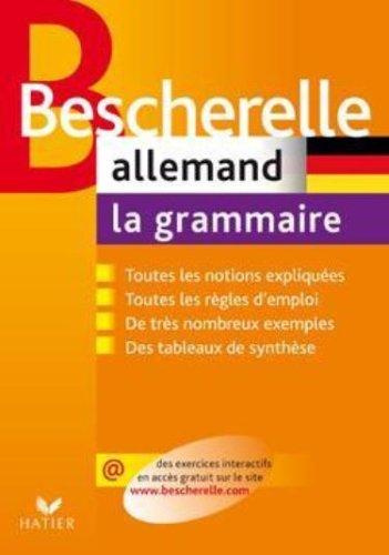 Allemand, la grammaire