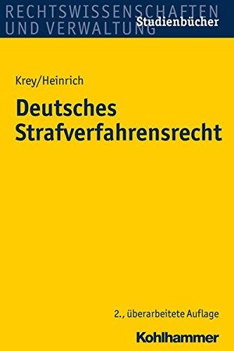 Deutsches Strafverfahrensrecht (Studienbücher Rechtswissenschaft)