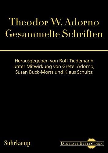 Digitale Bibliothek, 97: Theodor W. Adorno Gesammelte Schriften (CD-ROM)