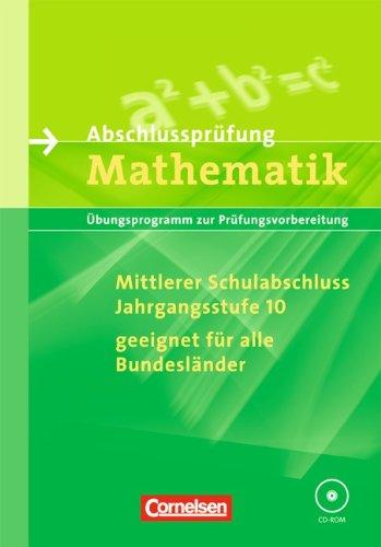 Abschlussprüfung Mathematik - 10. Klasse Mittlerer Schulabschluß