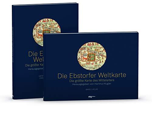 Die Ebstorfer Weltkarte. Die größte Karte des Mittelalters. Nahezu vollständige Rekonstruktion der bedeutendsten mappa mundi: Atlas und Kommentarband in hochwertiger Ausstattung