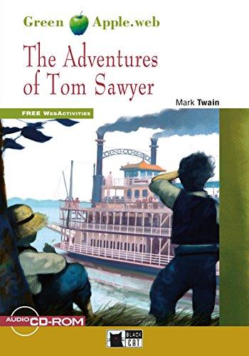 The Adventures of Tom Sawyer: Englische Lektüre für das 2. und 3. Lernjahr. Buch + CD-ROM (Green Apple)