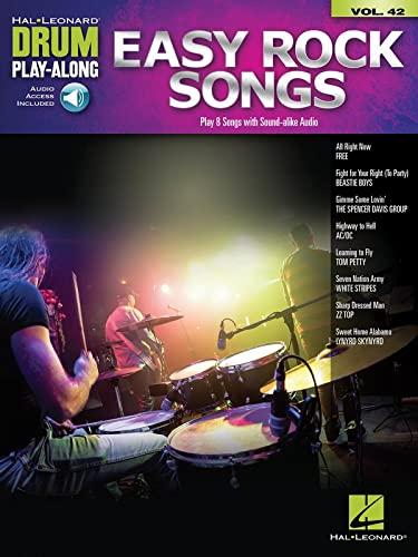 Drum Play-Along Volume 42: Easy Rock Songs (Book/Online Audio): With Downloadable Audio (Drum Play-along, 42)