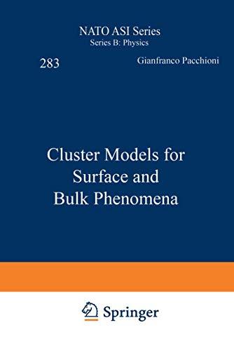 Cluster Models for Surface and Bulk Phenomena (NATO Science Series B:, 283, Band 283)