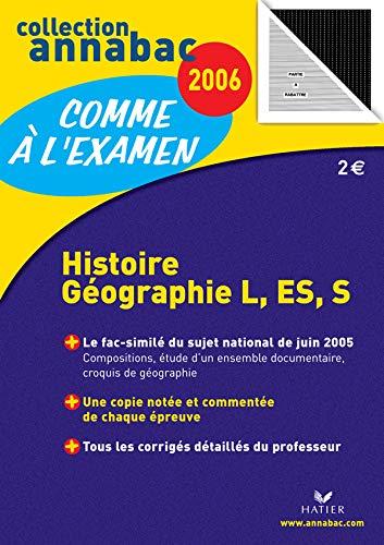 Histoire-géographie L, ES, S