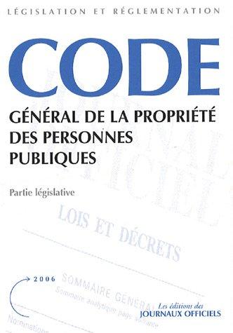 Code général de la propriété des personnes publiques : Partie législative