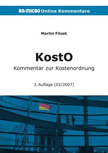 KostO. Online-Kommentar zur Kostenordnung