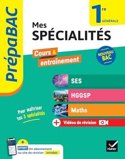 Mes spécialités SES, HGGSP, maths, 1re générale : nouveau bac