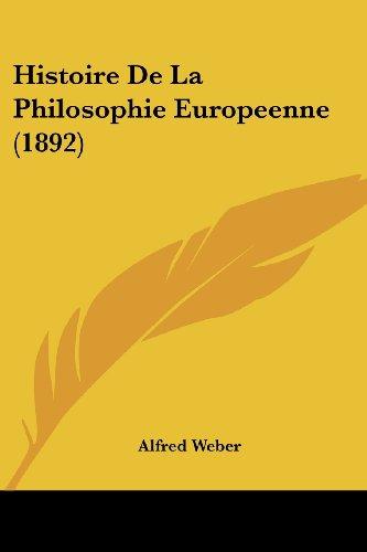 Histoire De La Philosophie Europeenne (1892)