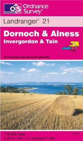 Dornoch and Alness, Invergordon and Tain (Landranger Maps)