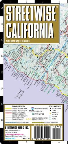 Streetwise California Map - Laminated State Road Map of California: Folding Pocket Size Travel Map (Streetwise (Streetwise Maps))